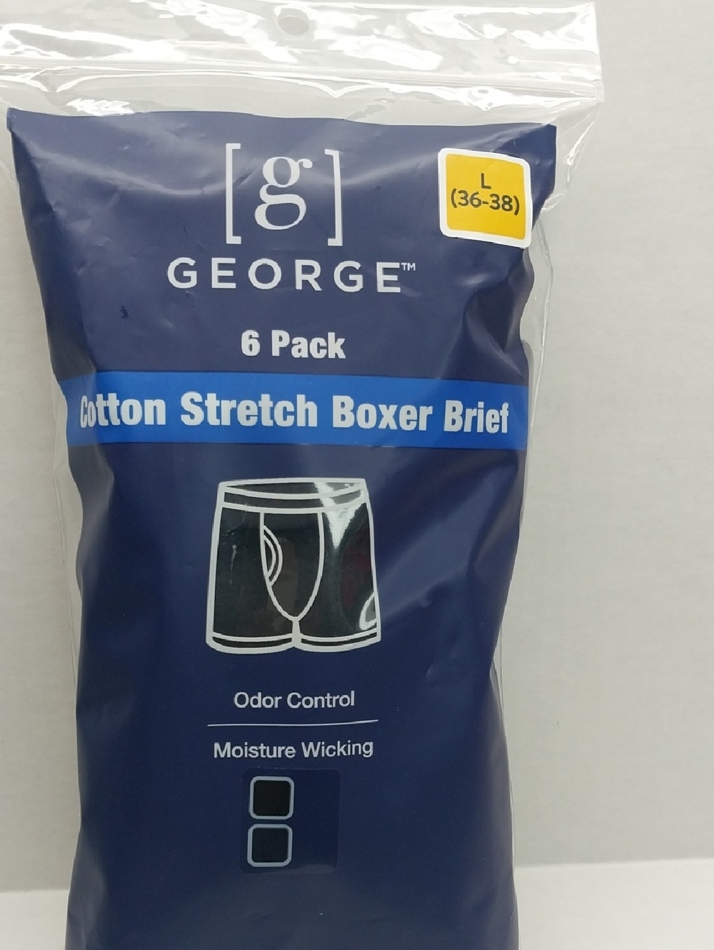George Cotton Stretch Boxer Briefs Pack – Navy Blue